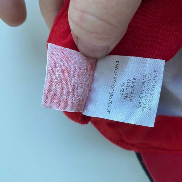 Disney‎ Mickey Mouse 28 Hat Baseball Cap Boys Adjustable Red Black - Picture 4 of 4